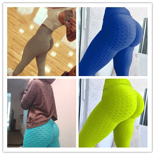 Push Up Anti-Cellulite Scrunch Leggings for Women – Seamless Gym Pants Without Pockets