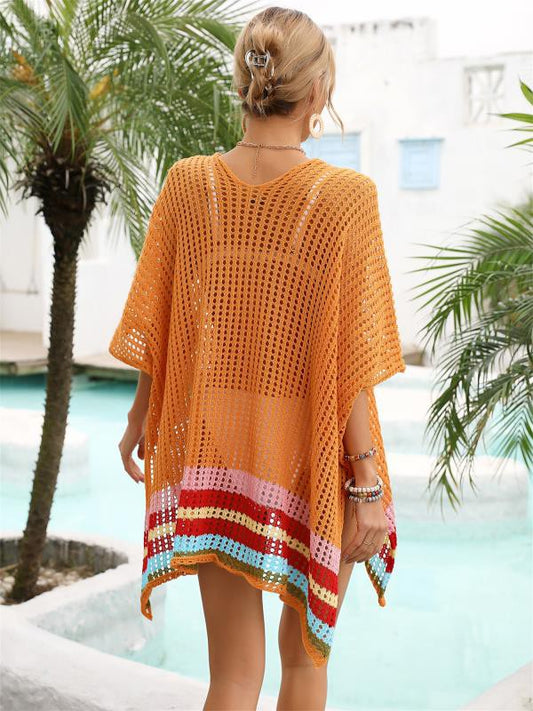 Open Knit Cover Up - Lightweight Mesh Beach Kimono for Women with Boho Style, Ideal for Pool Days, Beach Outfits, and Summer Layering