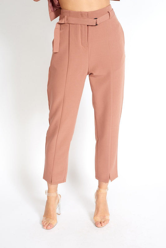 Women’s Business Babe Capri Pants – High-Waisted Summer Office Trousers with Tailored Fit for Elegant Professional Looks